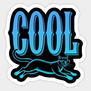 Cool Cat Sticker